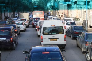 Baku traffic jam