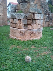 Soccer in the ruins