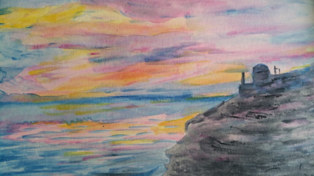 Sunset over Dingli cliffs